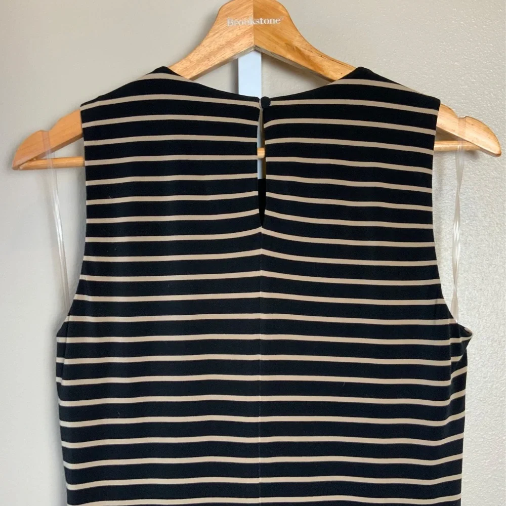 Lauren Ralph Lauren Striped Sleeveless Draped Maxi Dress - Picture 14 of 16